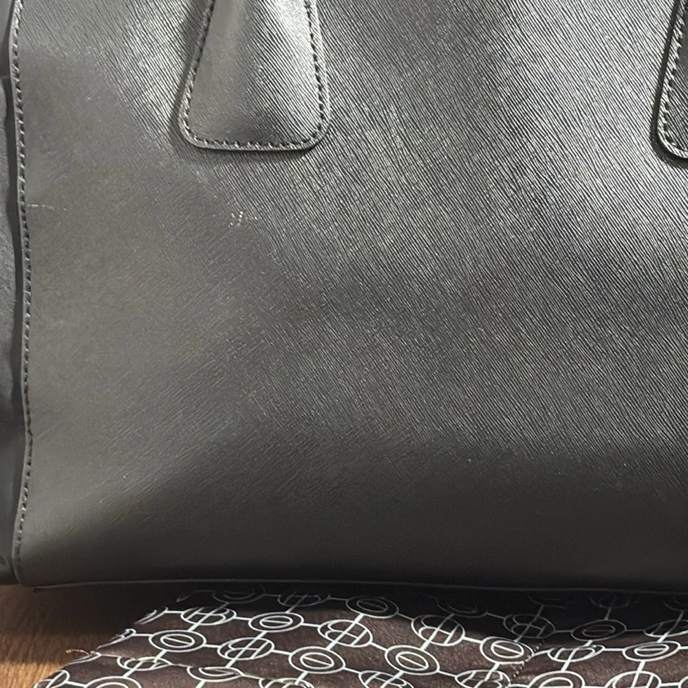Henri Bendel Black Diaper Bag Tote w Changing Mat Large Travel Baby Bag